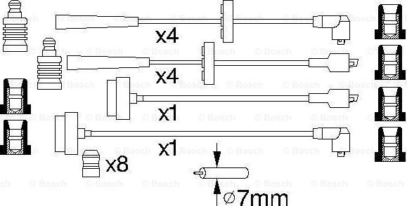 BOSCH 0 986 356 878 - Augstsprieguma vadu komplekts autodraugiem.lv