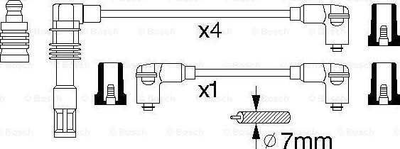 BOSCH 0 986 356 309 - Augstsprieguma vadu komplekts autodraugiem.lv