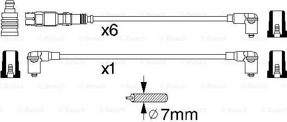 BOSCH 0 986 356 301 - Augstsprieguma vadu komplekts autodraugiem.lv