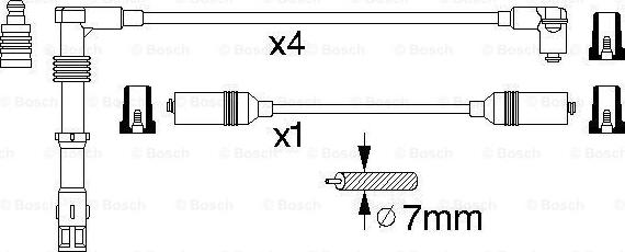 BOSCH 0 986 356 303 - Augstsprieguma vadu komplekts autodraugiem.lv