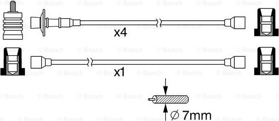 BOSCH 0 986 356 370 - Augstsprieguma vadu komplekts autodraugiem.lv