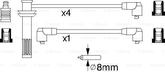 BOSCH 0 986 356 791 - Augstsprieguma vadu komplekts autodraugiem.lv