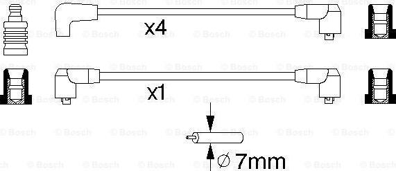 BOSCH 0 986 356 797 - Augstsprieguma vadu komplekts autodraugiem.lv