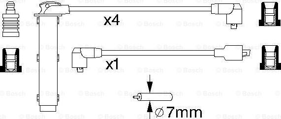 BOSCH 0 986 356 748 - Augstsprieguma vadu komplekts autodraugiem.lv