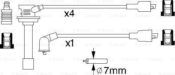 BOSCH 0 986 356 756 - Augstsprieguma vadu komplekts autodraugiem.lv