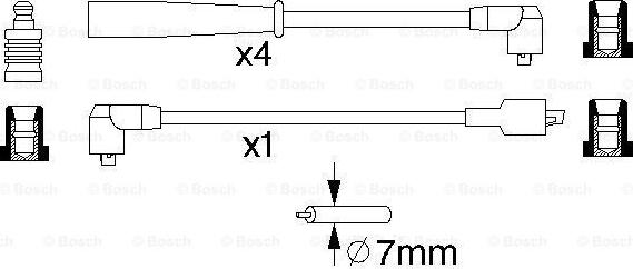 BOSCH 0 986 356 706 - Augstsprieguma vadu komplekts autodraugiem.lv