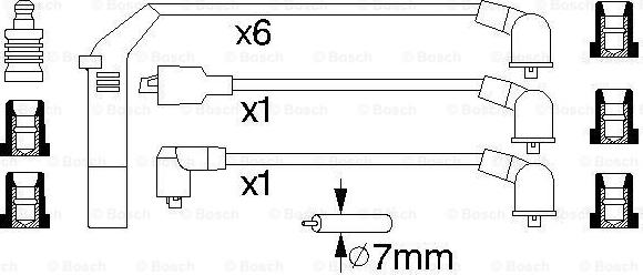 BOSCH 0 986 356 714 - Augstsprieguma vadu komplekts autodraugiem.lv