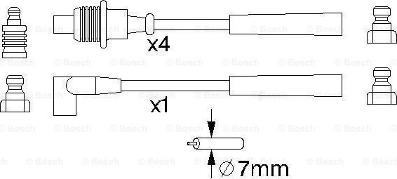 BOSCH 0 986 356 715 - Augstsprieguma vadu komplekts autodraugiem.lv