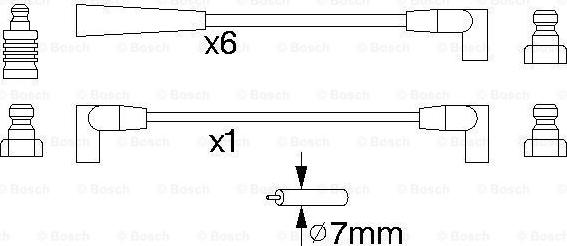 BOSCH 0 986 356 711 - Augstsprieguma vadu komplekts autodraugiem.lv