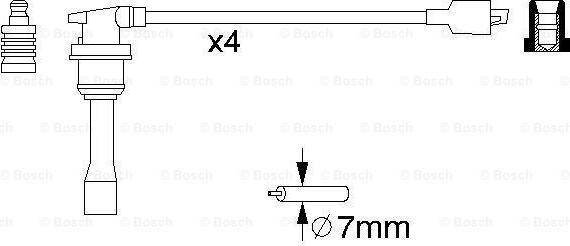 BOSCH 0 986 356 782 - Augstsprieguma vadu komplekts autodraugiem.lv