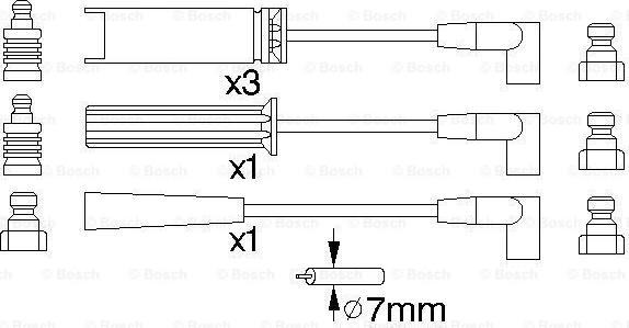 BOSCH 0 986 356 739 - Augstsprieguma vadu komplekts autodraugiem.lv