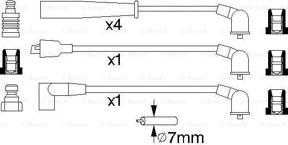 BOSCH 0 986 356 735 - Augstsprieguma vadu komplekts autodraugiem.lv