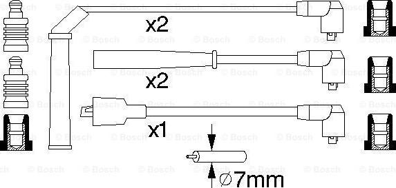 BOSCH 0 986 356 730 - Augstsprieguma vadu komplekts autodraugiem.lv