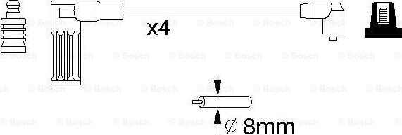 BOSCH 0 986 356 738 - Augstsprieguma vadu komplekts autodraugiem.lv