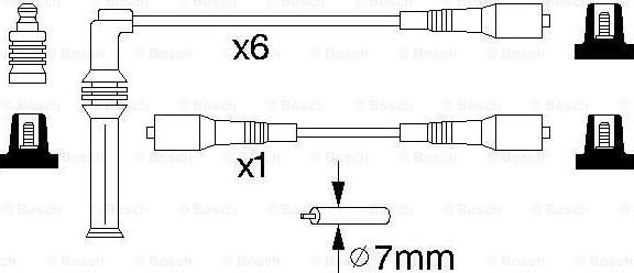 BOSCH 0 986 356 729 - Augstsprieguma vadu komplekts autodraugiem.lv