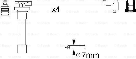 BOSCH 0 986 356 721 - Augstsprieguma vadu komplekts autodraugiem.lv