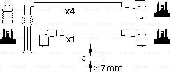 BOSCH 0 986 356 775 - Augstsprieguma vadu komplekts autodraugiem.lv