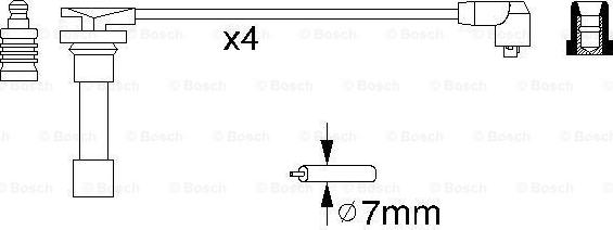 BOSCH 0 986 356 776 - Augstsprieguma vadu komplekts autodraugiem.lv