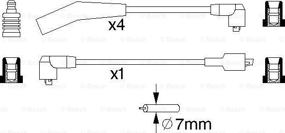 BOSCH 0 986 357 094 - Augstsprieguma vadu komplekts autodraugiem.lv