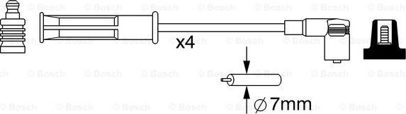 BOSCH 0 986 357 048 - Augstsprieguma vadu komplekts autodraugiem.lv