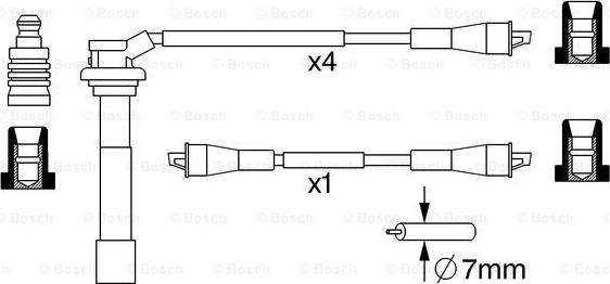 BOSCH 0 986 357 053 - Augstsprieguma vadu komplekts autodraugiem.lv