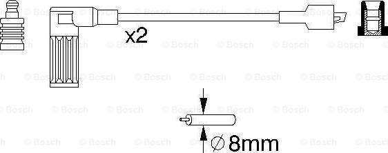 BOSCH 0 986 357 081 - Augstsprieguma vadu komplekts autodraugiem.lv