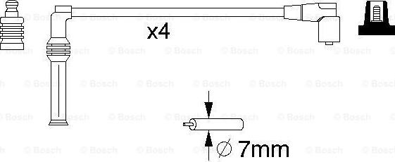 BOSCH 0 986 357 070 - Augstsprieguma vadu komplekts autodraugiem.lv