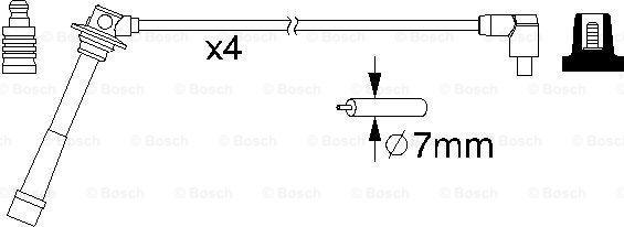 BOSCH 0 986 357 198 - Augstsprieguma vadu komplekts autodraugiem.lv