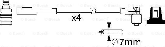 BOSCH 0 986 357 193 - Augstsprieguma vadu komplekts autodraugiem.lv