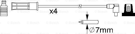 BOSCH 0 986 357 158 - Augstsprieguma vadu komplekts autodraugiem.lv