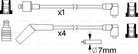 BOSCH 0 986 357 152 - Augstsprieguma vadu komplekts autodraugiem.lv