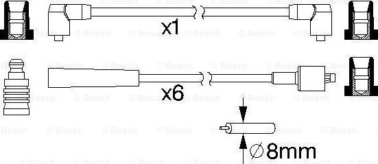 BOSCH 0 986 357 164 - Augstsprieguma vadu komplekts autodraugiem.lv