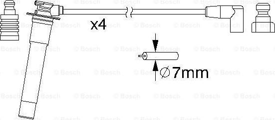 BOSCH 0 986 357 160 - Augstsprieguma vadu komplekts autodraugiem.lv