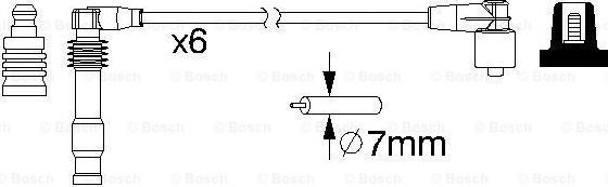 BOSCH 0 986 357 162 - Augstsprieguma vadu komplekts autodraugiem.lv