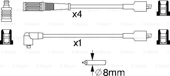 BOSCH 0 986 357 113 - Augstsprieguma vadu komplekts autodraugiem.lv