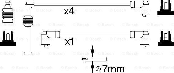 BOSCH 0 986 357 139 - Augstsprieguma vadu komplekts autodraugiem.lv