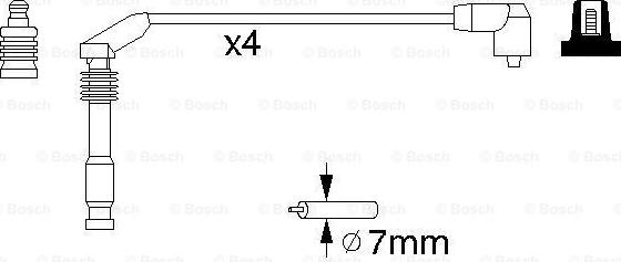 BOSCH 0 986 357 126 - Augstsprieguma vadu komplekts autodraugiem.lv