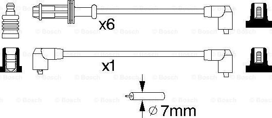 BOSCH 0 986 357 120 - Augstsprieguma vadu komplekts autodraugiem.lv