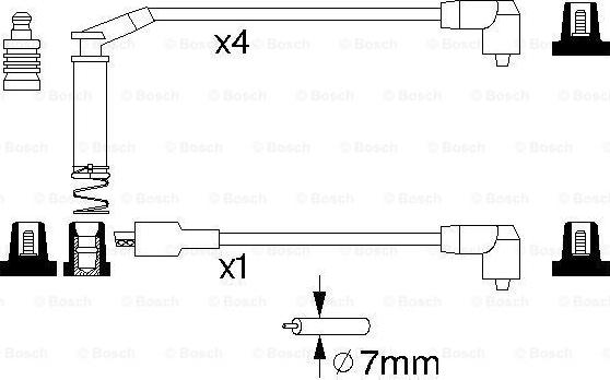 BOSCH 0 986 357 127 - Augstsprieguma vadu komplekts autodraugiem.lv