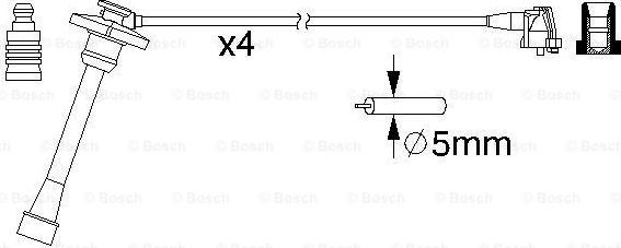 BOSCH 0 986 357 176 - Augstsprieguma vadu komplekts autodraugiem.lv