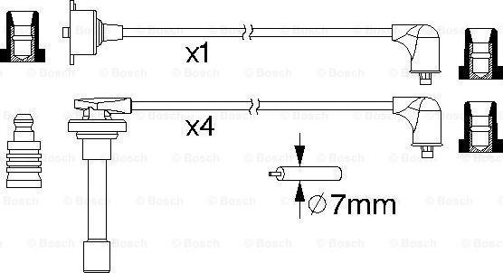 BOSCH 0 986 357 173 - Augstsprieguma vadu komplekts autodraugiem.lv