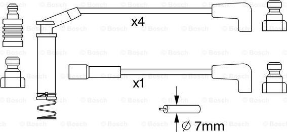 BOSCH 0 986 357 249 - Augstsprieguma vadu komplekts autodraugiem.lv