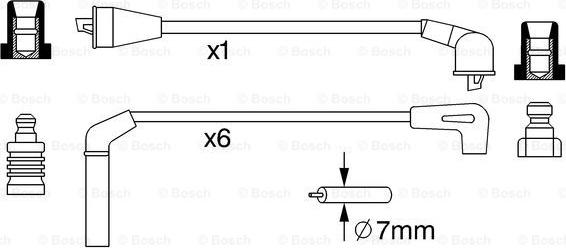 BOSCH 0 986 357 248 - Augstsprieguma vadu komplekts autodraugiem.lv