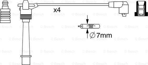 BOSCH 0 986 357 258 - Augstsprieguma vadu komplekts autodraugiem.lv