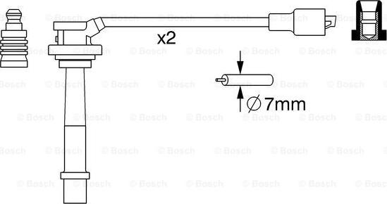 BOSCH 0 986 357 263 - Augstsprieguma vadu komplekts autodraugiem.lv