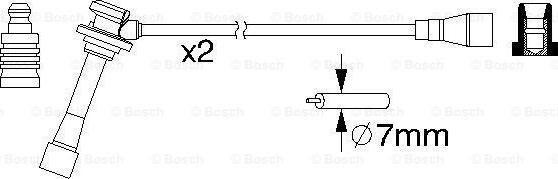 BOSCH 0 986 357 203 - Augstsprieguma vadu komplekts autodraugiem.lv