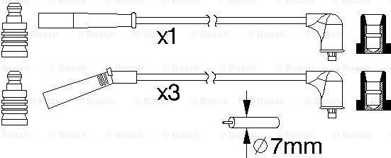 BOSCH 0 986 357 215 - Augstsprieguma vadu komplekts autodraugiem.lv