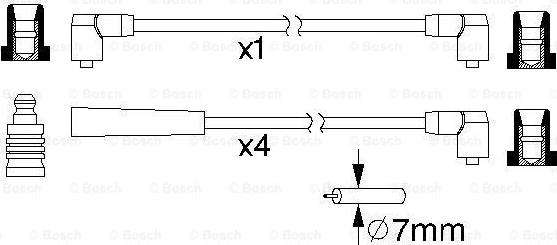 BOSCH 0 986 357 216 - Augstsprieguma vadu komplekts autodraugiem.lv