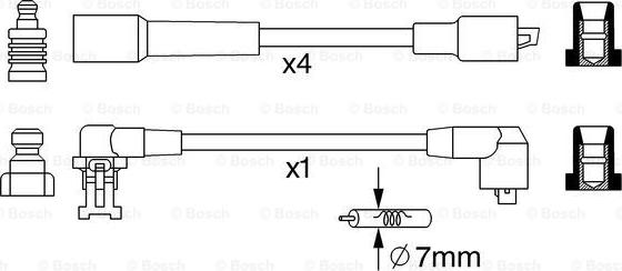 BOSCH 0 986 357 283 - Augstsprieguma vadu komplekts autodraugiem.lv