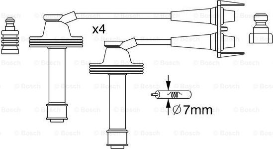 BOSCH 0 986 357 238 - Augstsprieguma vadu komplekts autodraugiem.lv